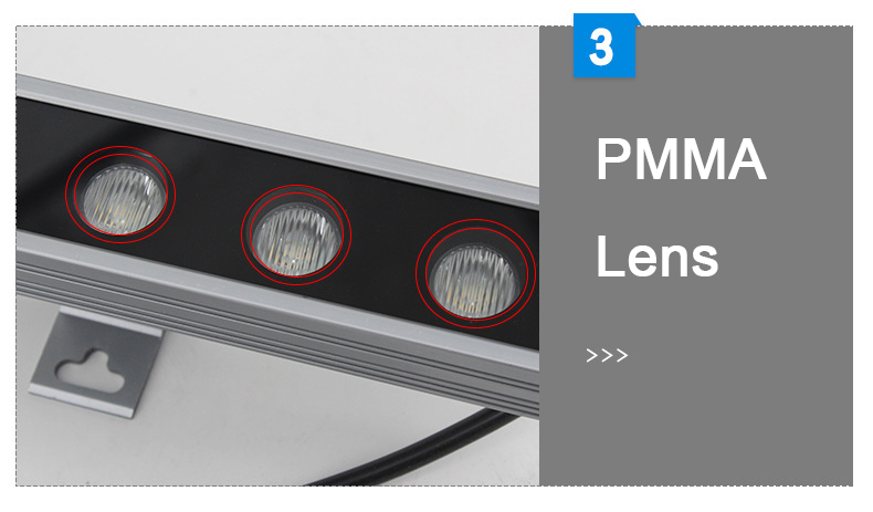 LED Wall Washer Light for Facade Lighting Projects, 18W/24W/36W, DC24V, IP66 waterproof - Facade LED Lighting - 4