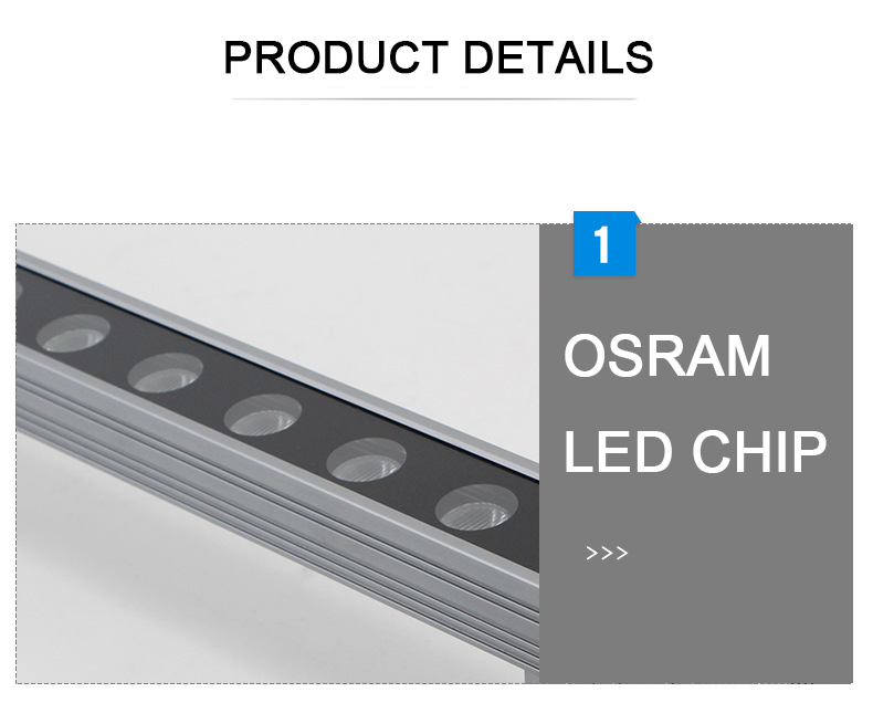 LED Wall Washer Light for Facade Lighting Projects, 18W/24W/36W, DC24V, IP66 waterproof - Facade LED Lighting - 2